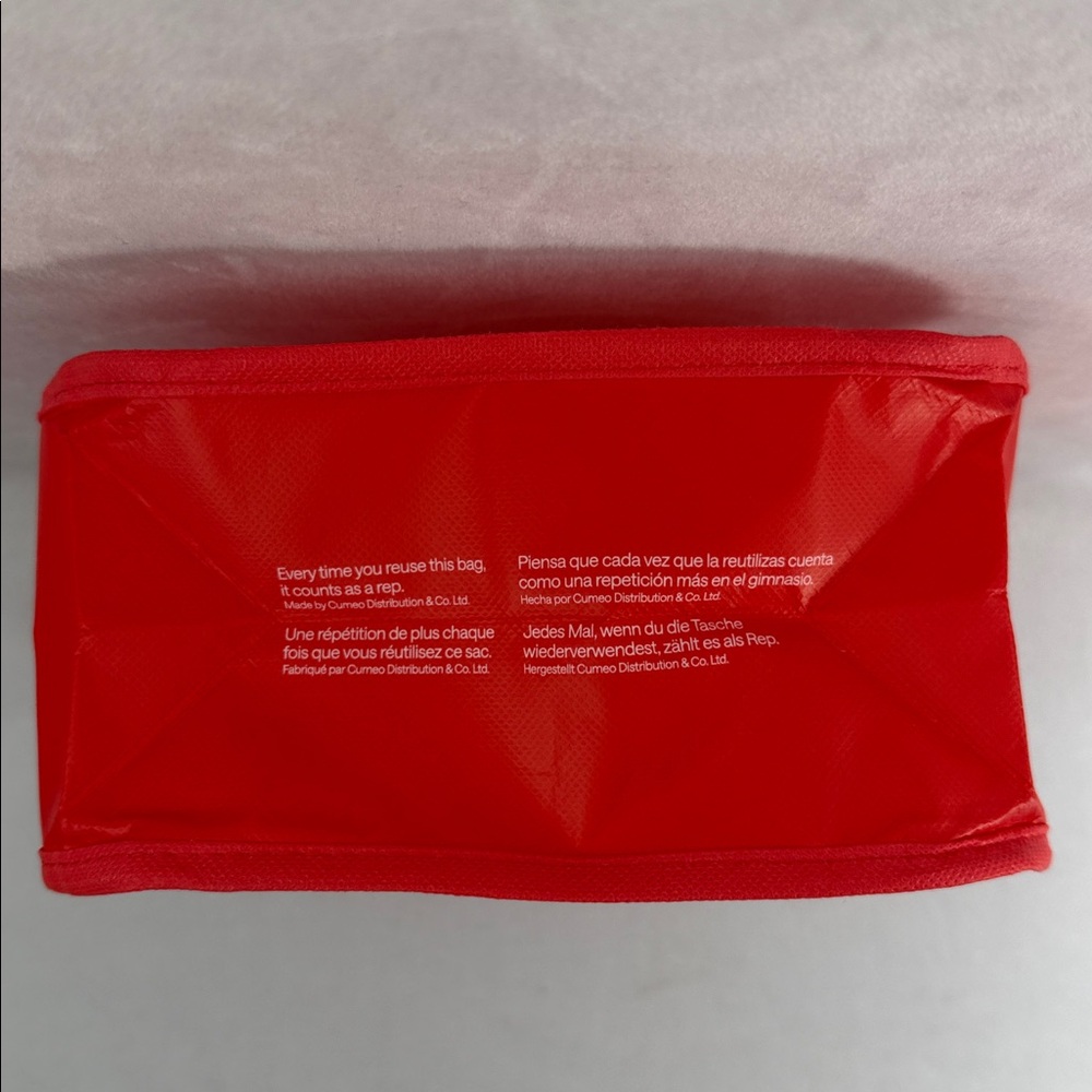 Lululemon Athletica Red Graphic Bubble Logo Tote - Picture 5 of 10